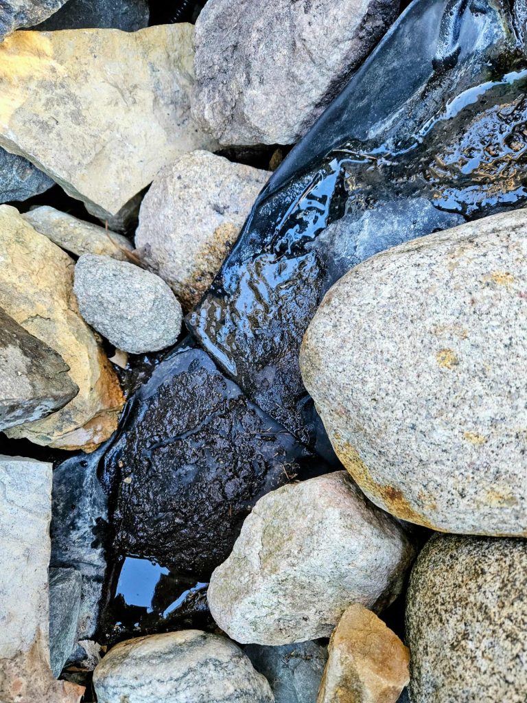 leak detection with liner issues in pond