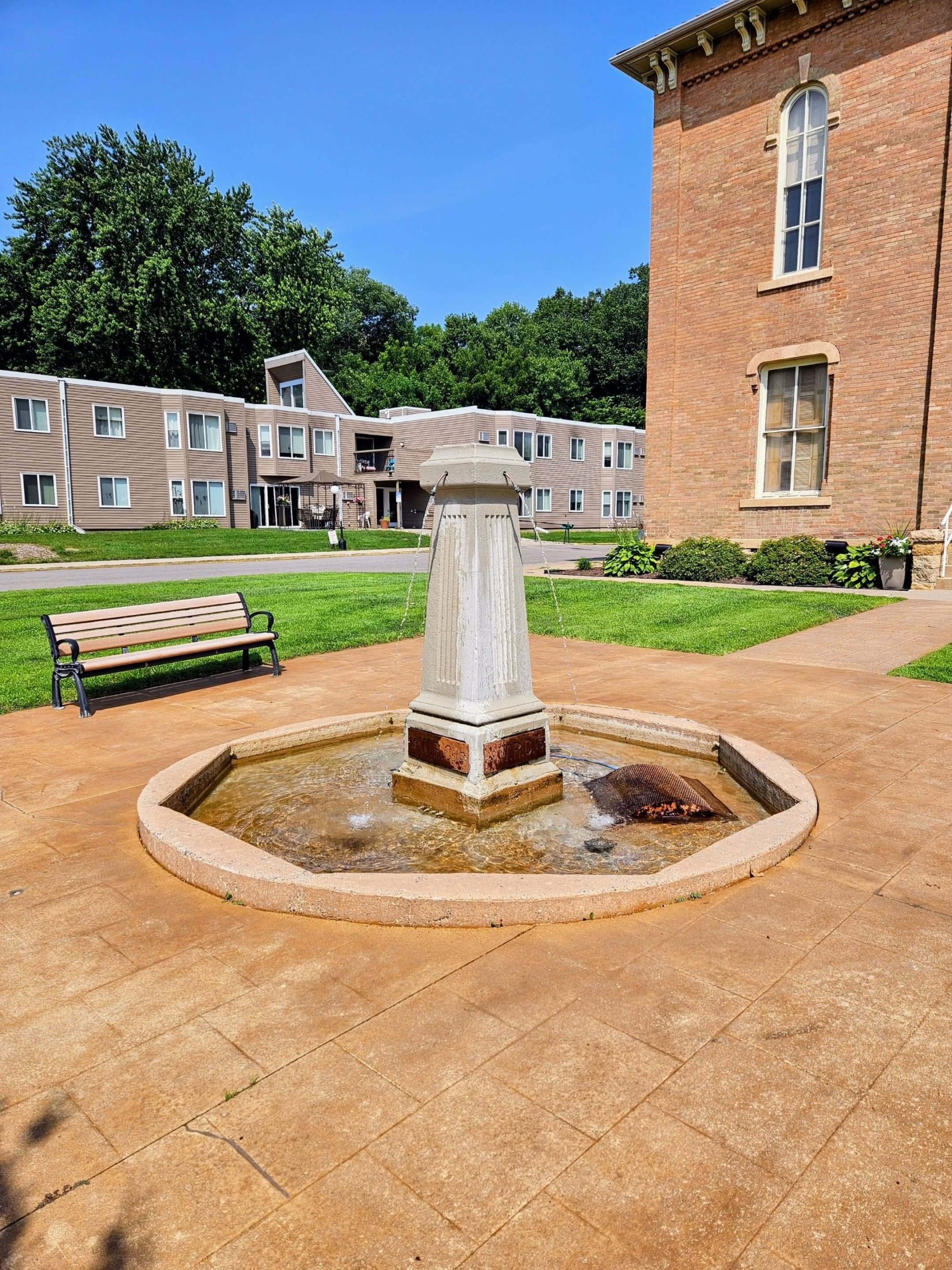 Classical European style tiered water fountain in Woodbury