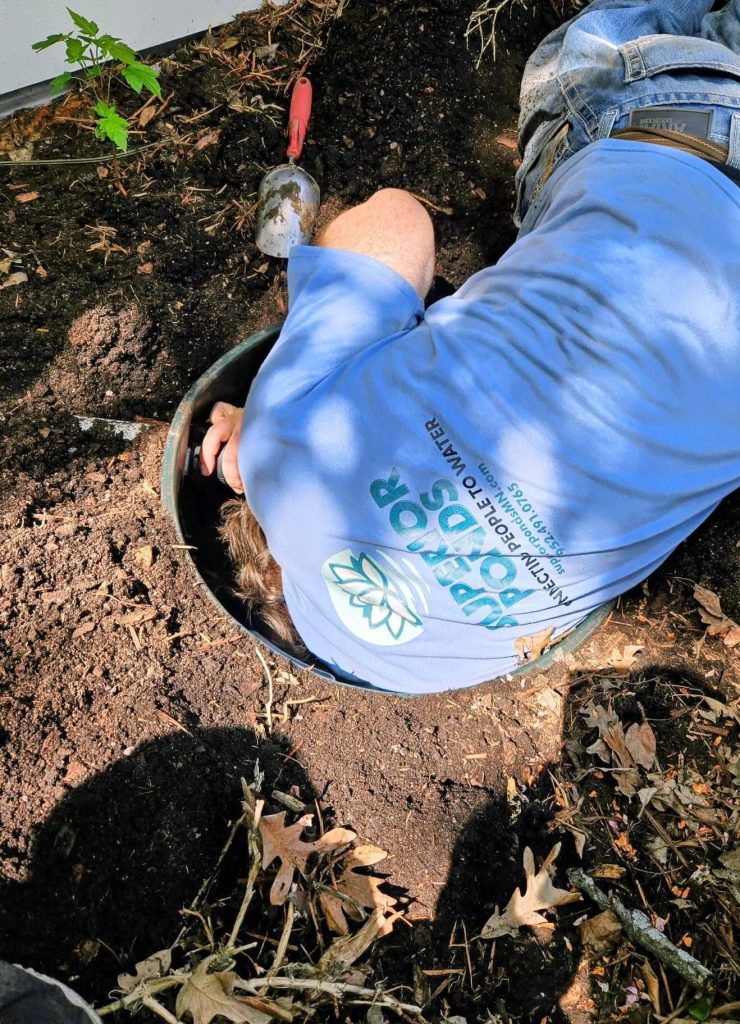 Superior Ponds technician problem diagnostics for a water feature